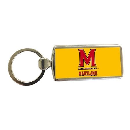 R & R IMPORTS R & R Imports KCM2-C-MD19 Maryland Terrapins Metal Keychain - Pack of 2 KCM2-C-MD19